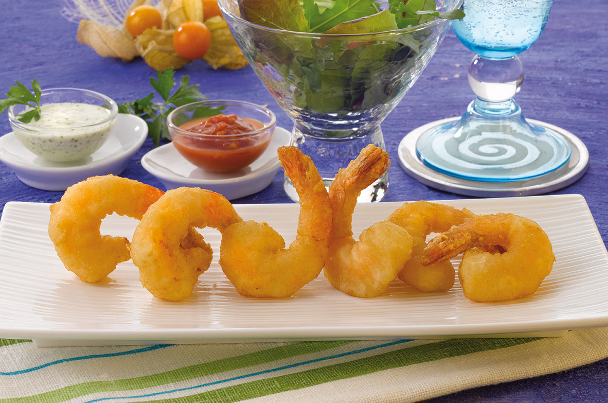 LANGOSTINO EN TEMPURA PCS